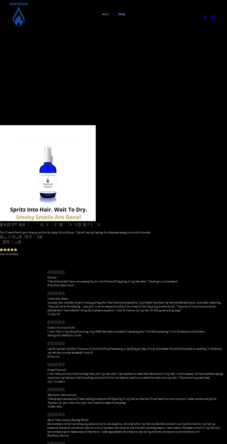 shop.quenchcare.com shopify website screenshot