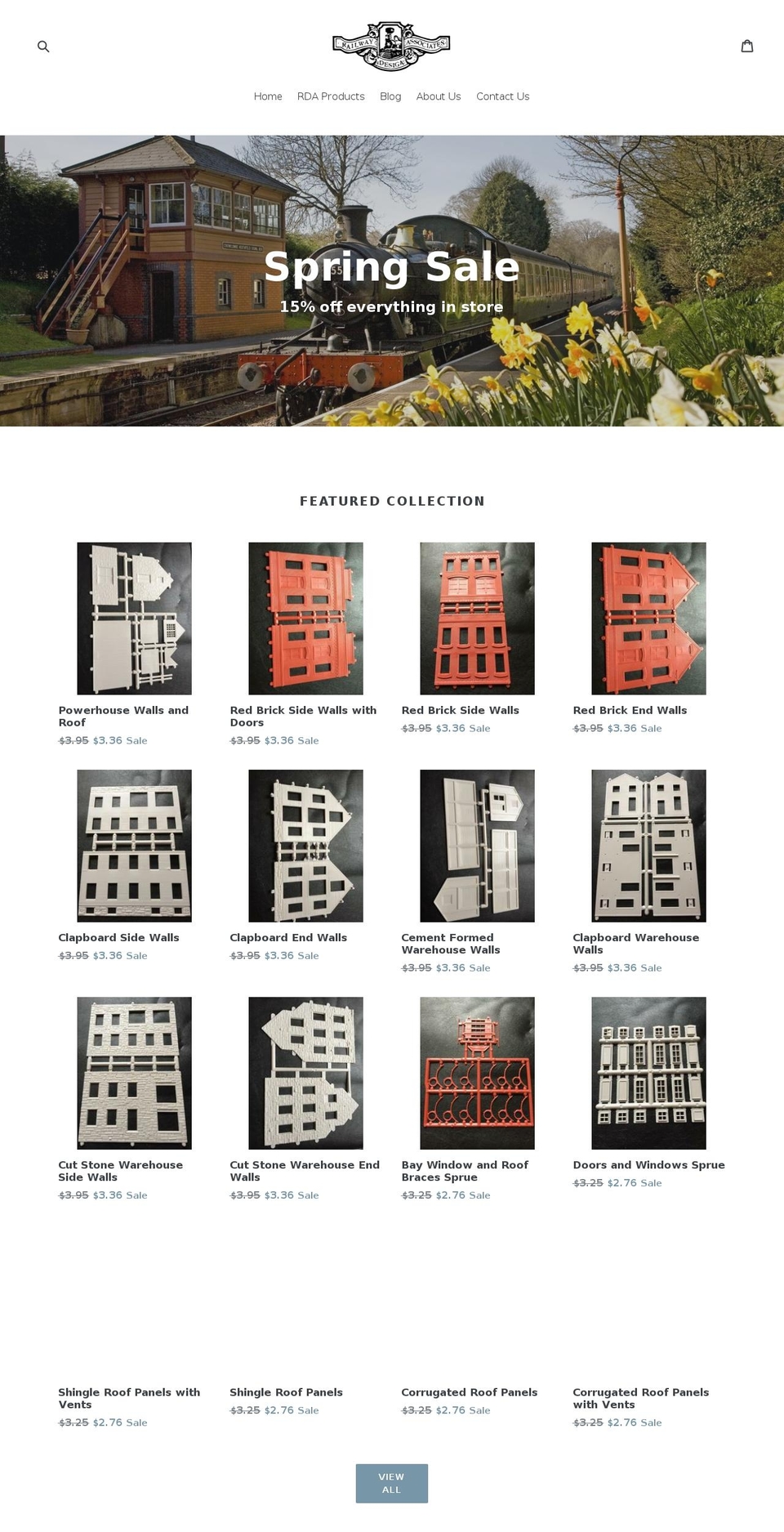 shop.railwaydesign.com — Shopify storefront screenshot
