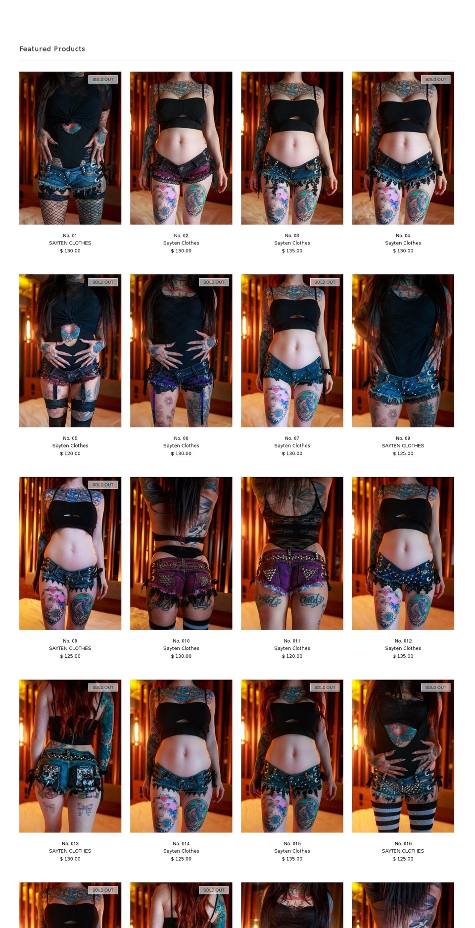 shop.saytenclothes.com shopify website screenshot