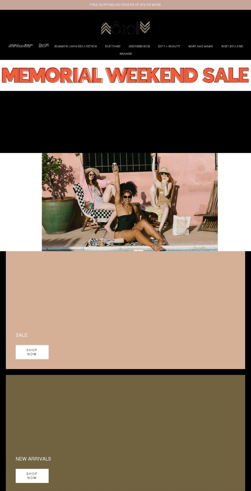 shop.sdstroll.com shopify website screenshot