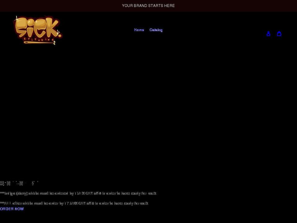 shop.sickstitching.com shopify website screenshot