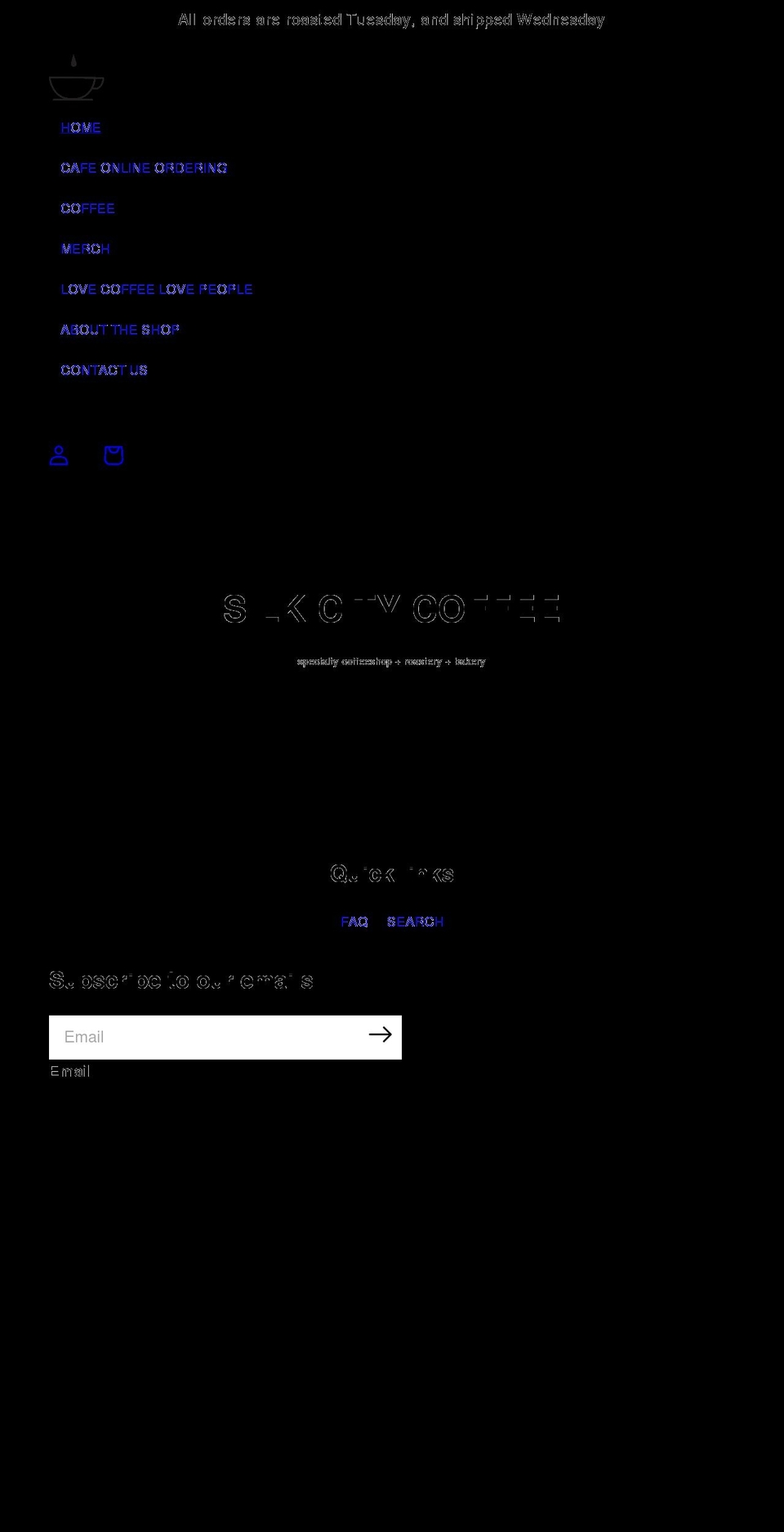 shop.silkcitycoffee.com shopify website screenshot