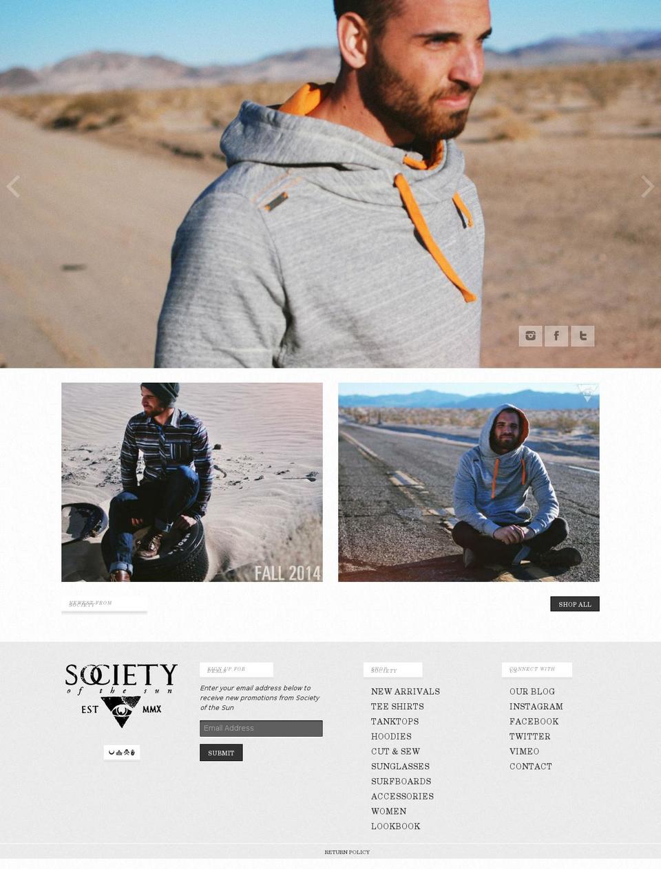 Society 2013 by KR Shopify theme site example shop.societyclothing.com