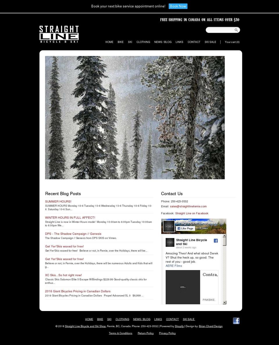 shop.straightlinefernie.com shopify website screenshot