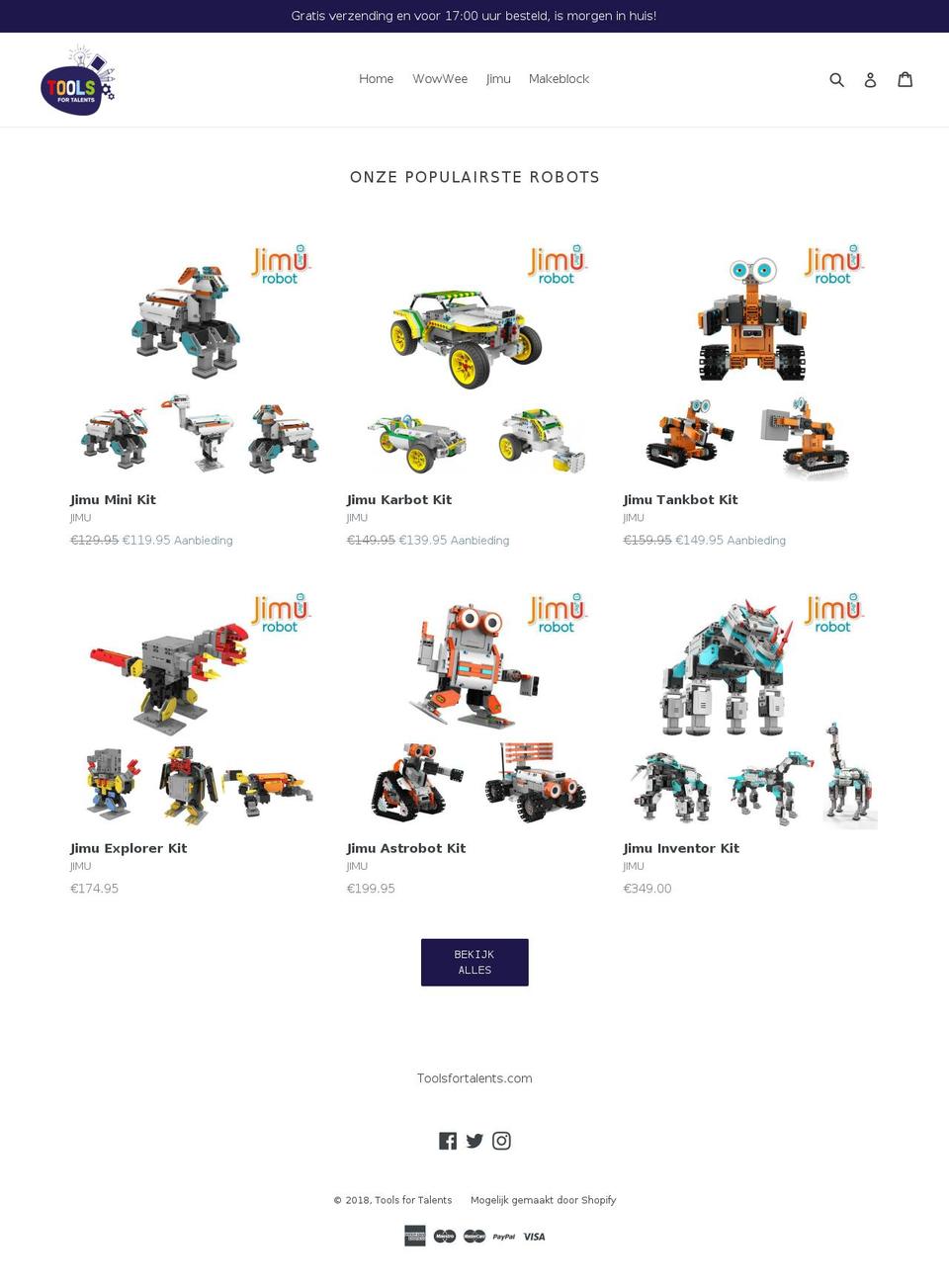 shop.toolsfortalents.com shopify website screenshot