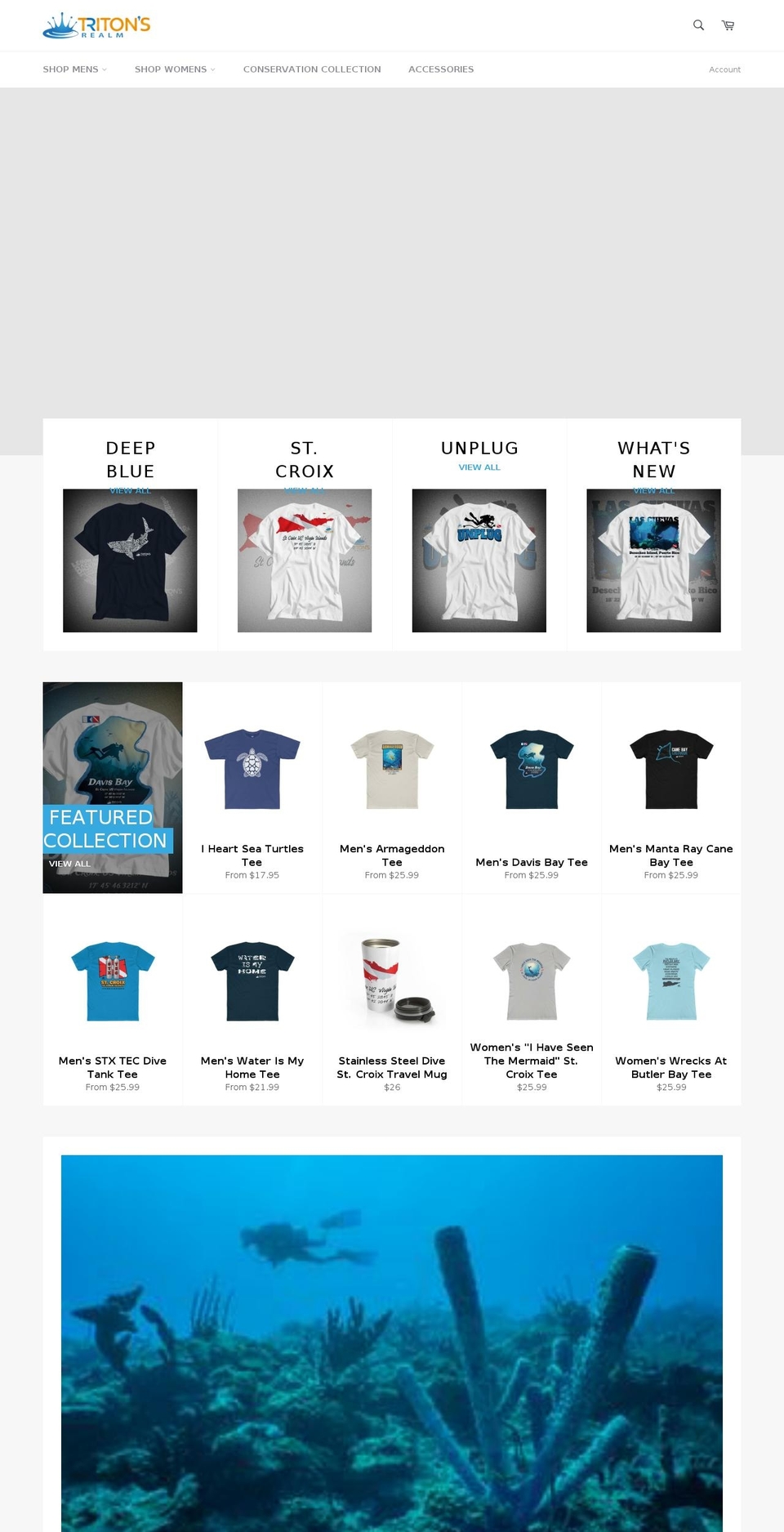 shop.tritonsrealm.com — Shopify storefront screenshot