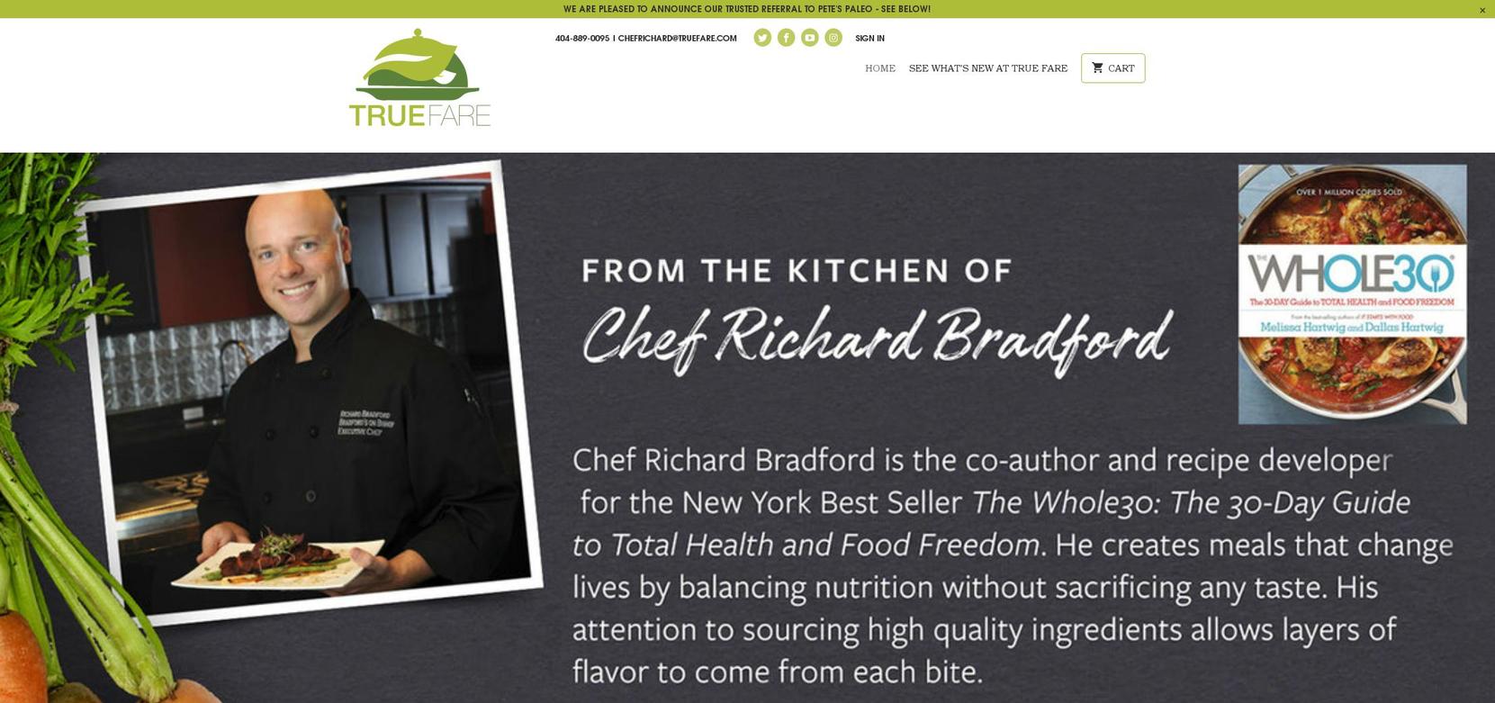 shop.truefare.com shopify website screenshot