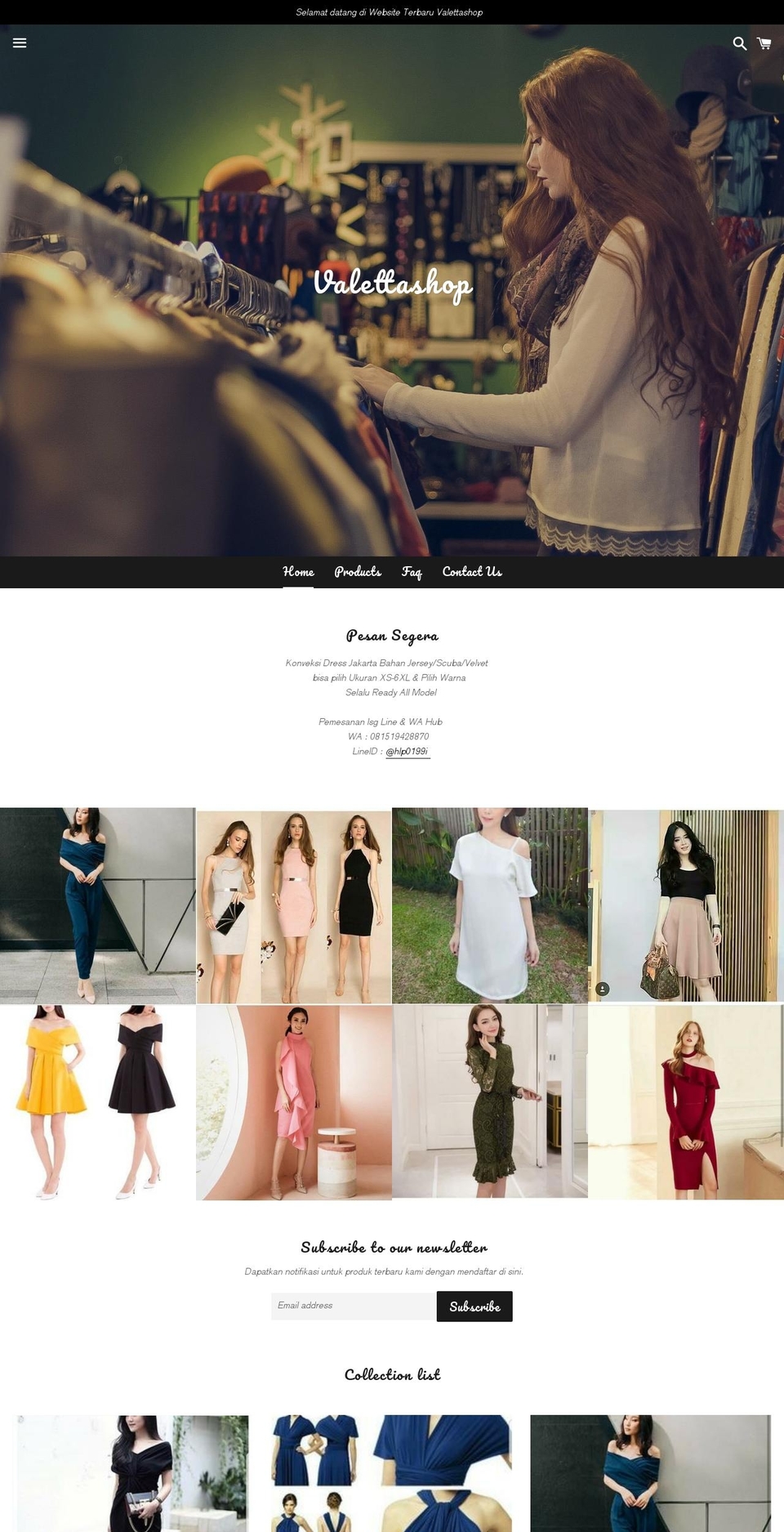 shop.valettashop.com — Shopify storefront screenshot