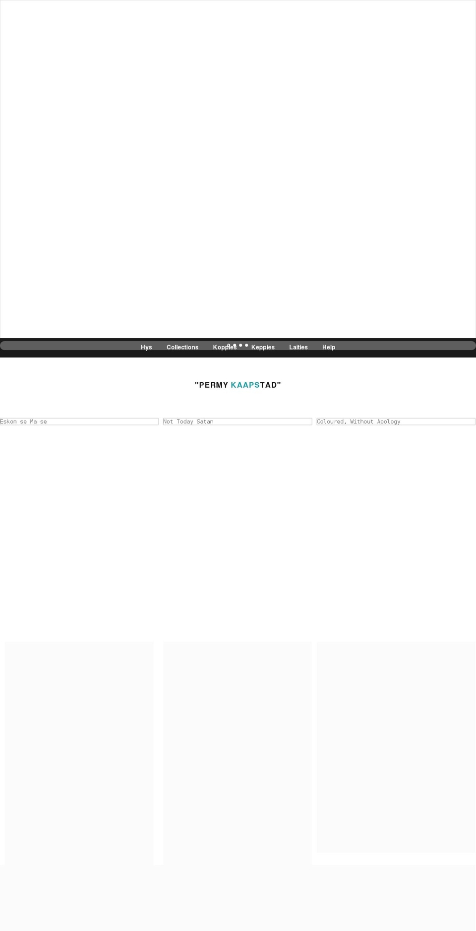 shop.vanniekaap.com shopify website screenshot