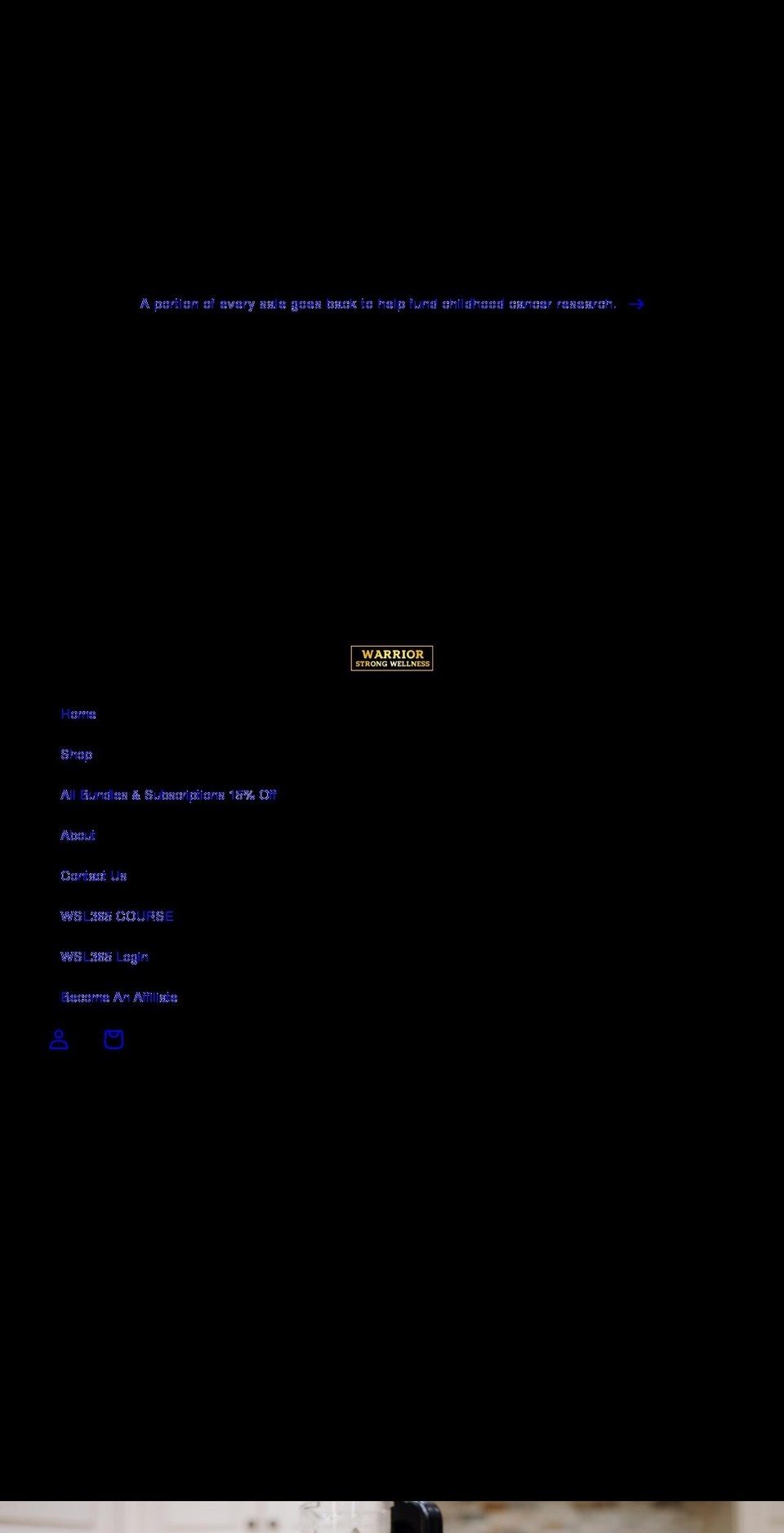shop.warriorstrongwellness.com shopify website screenshot