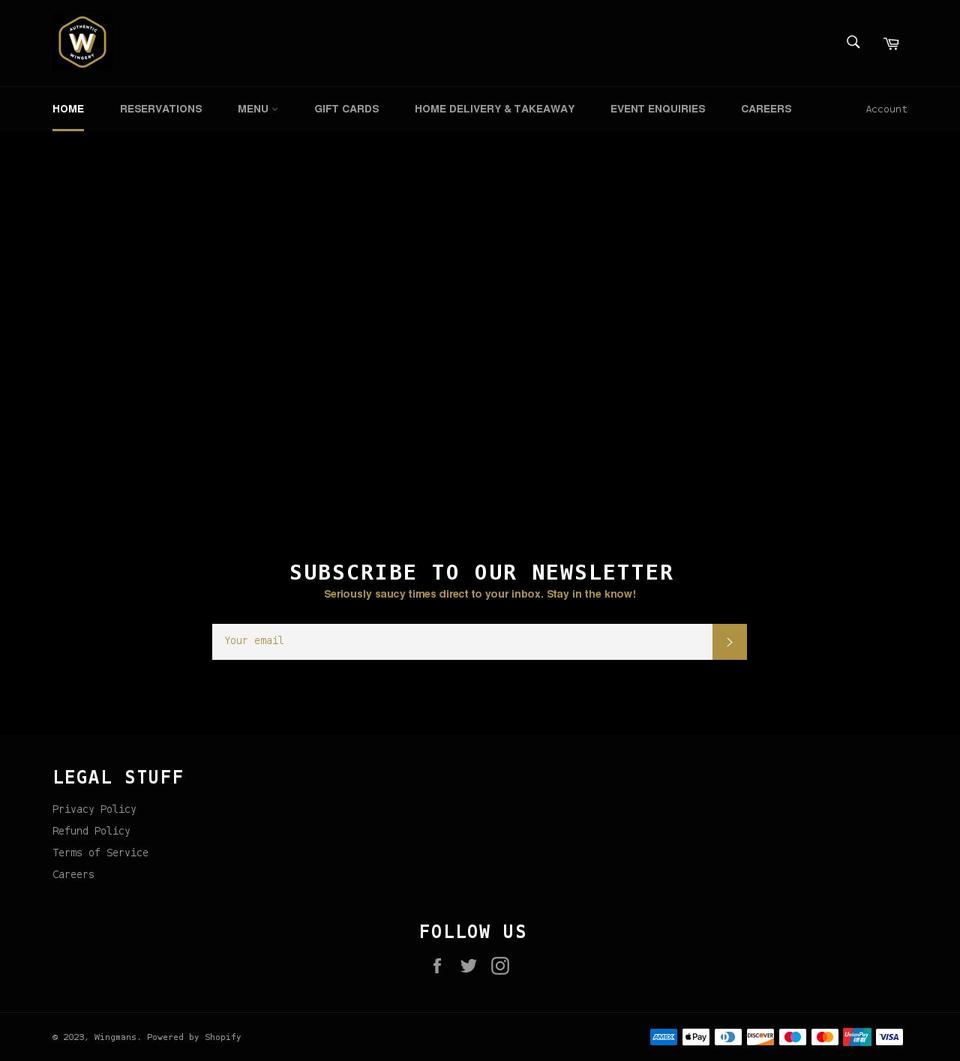 shop.wingmans.co.uk shopify website screenshot