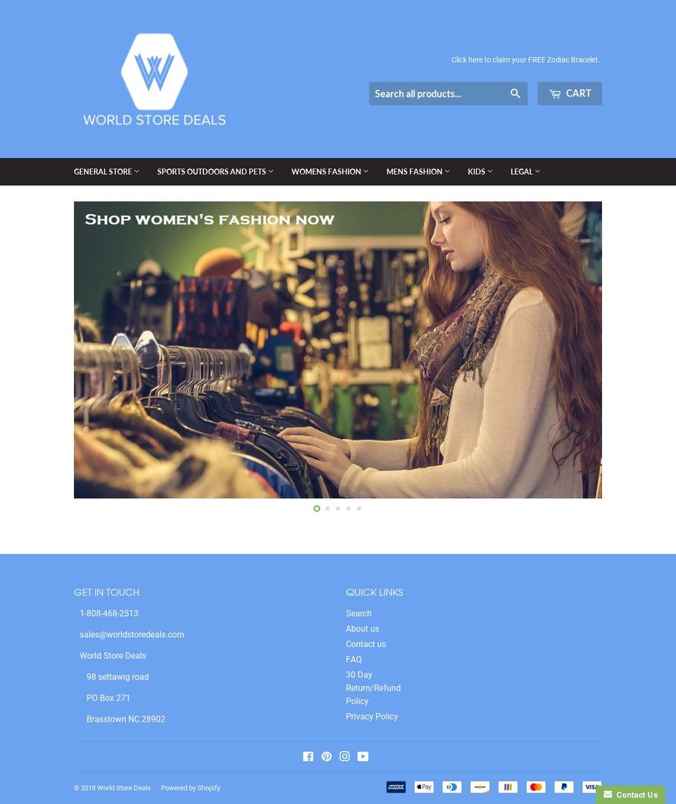 shop.worldstoredeals.com — Shopify storefront screenshot