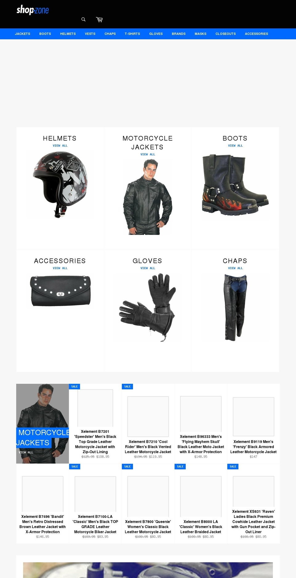 shop.zone shopify website screenshot