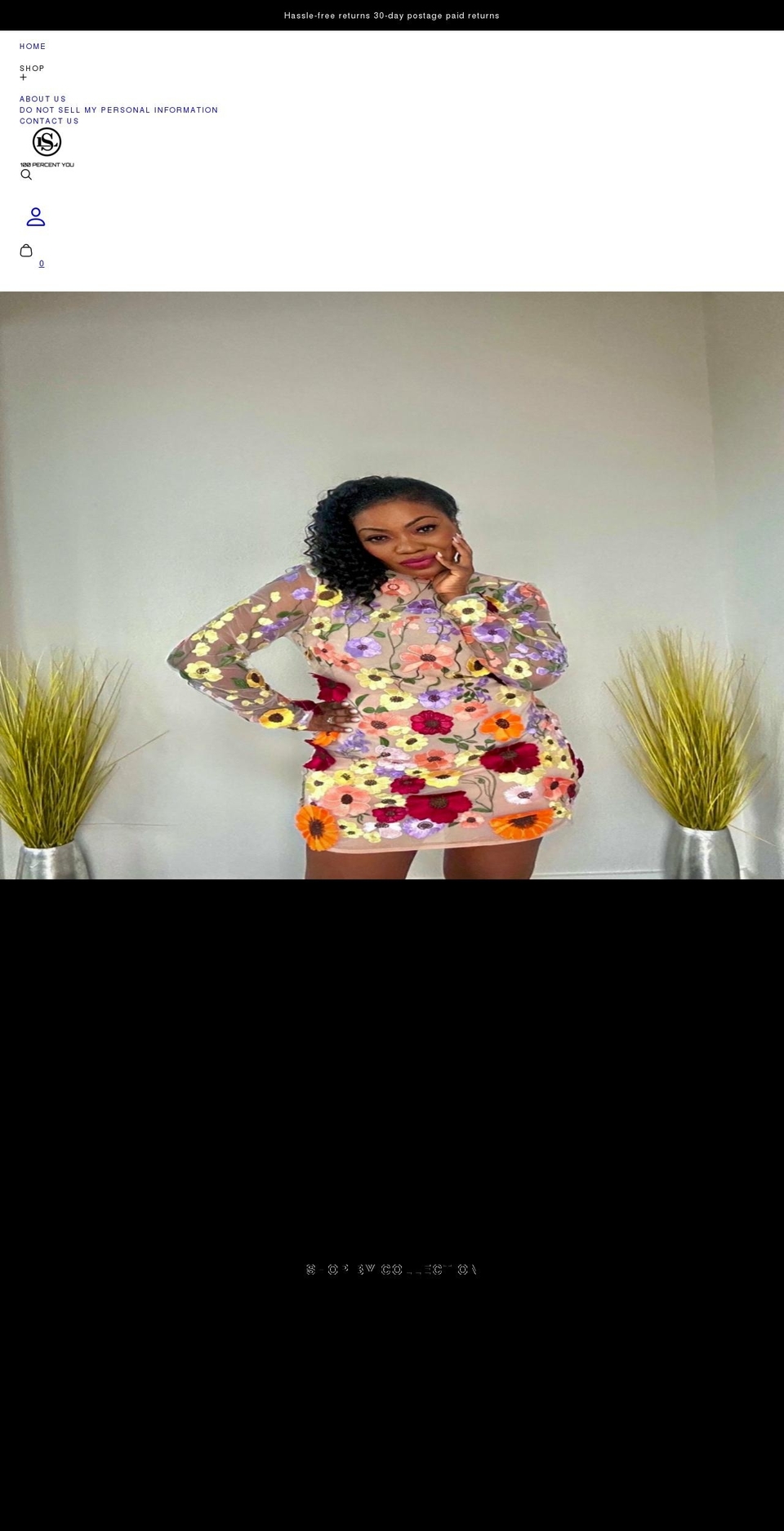 shop100percentyou.com shopify website screenshot