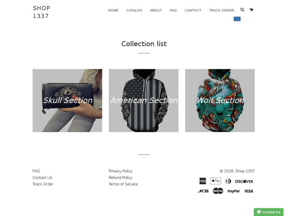shop1337.com — Shopify storefront screenshot