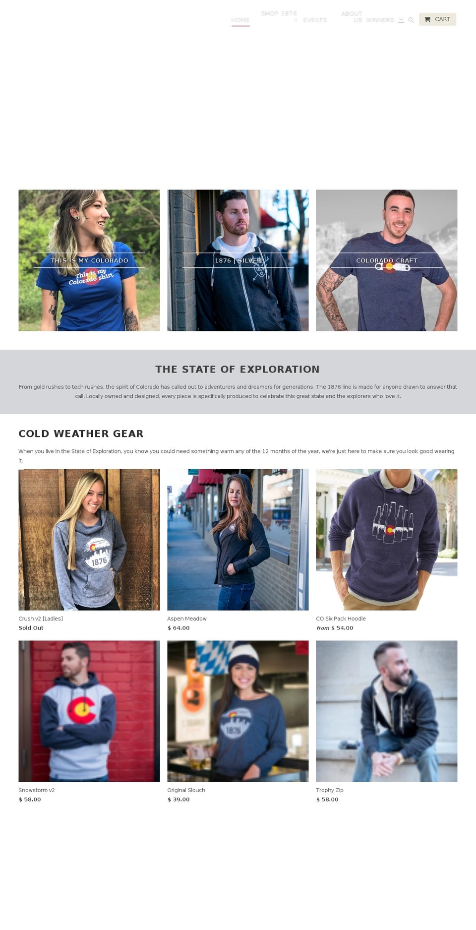 shop1876.com — Shopify storefront screenshot