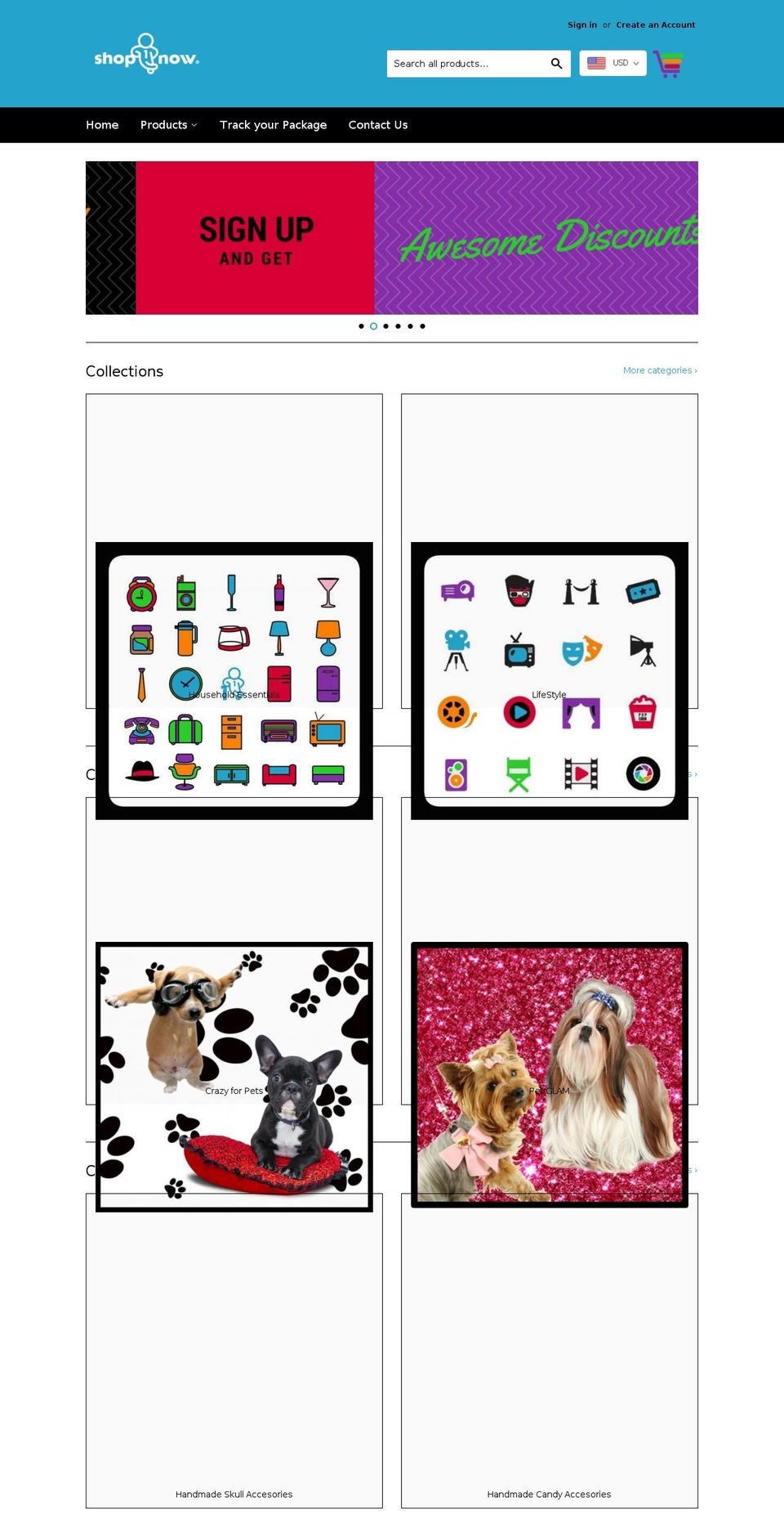 shop1now.com — Shopify storefront screenshot