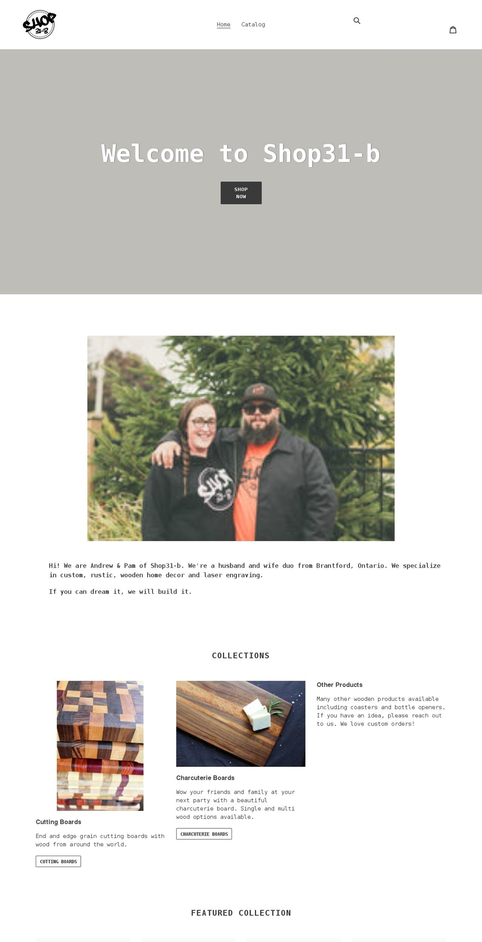 shop31b.com shopify website screenshot