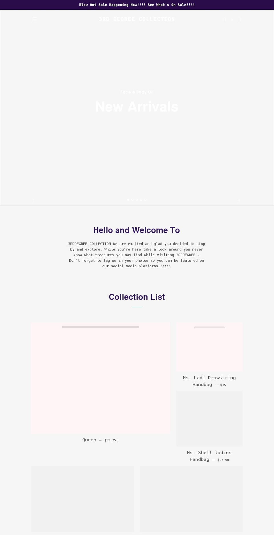 shop3rddegree.com shopify website screenshot