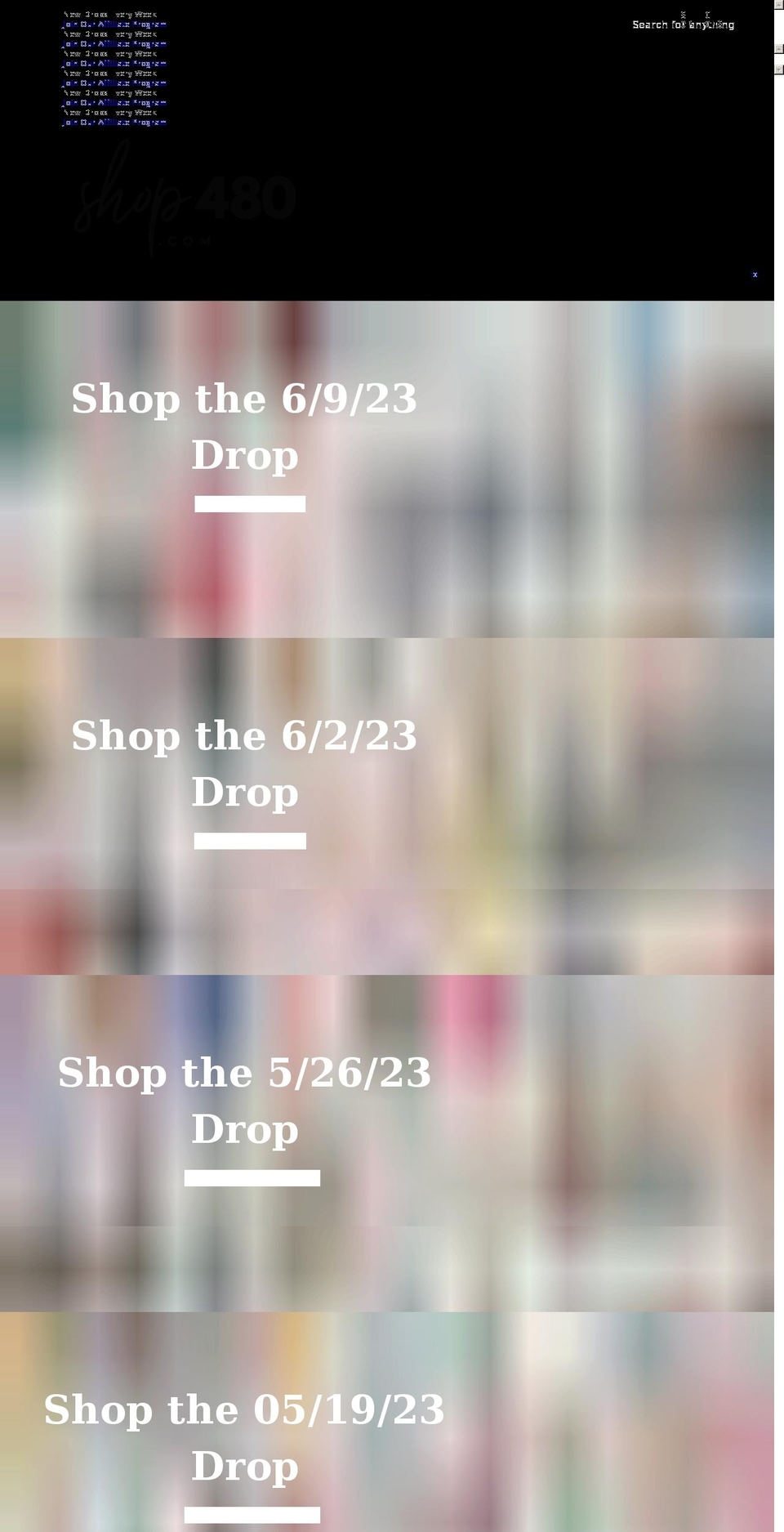 shop480.com shopify website screenshot