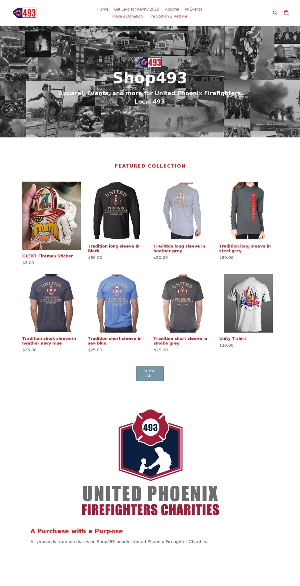 shop493.com — Shopify storefront screenshot