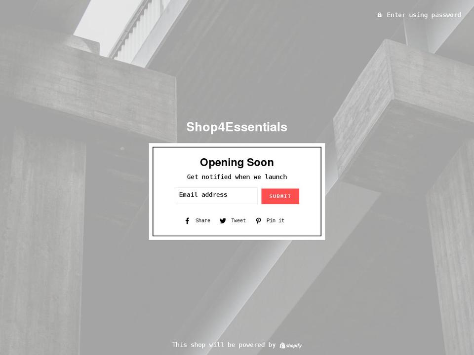 Impluse Shopify theme site example shop4essentials.com