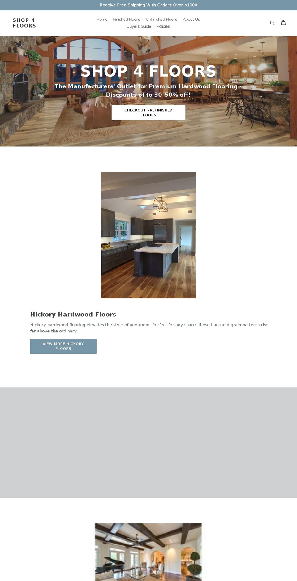 shop4floors.com — Shopify storefront screenshot