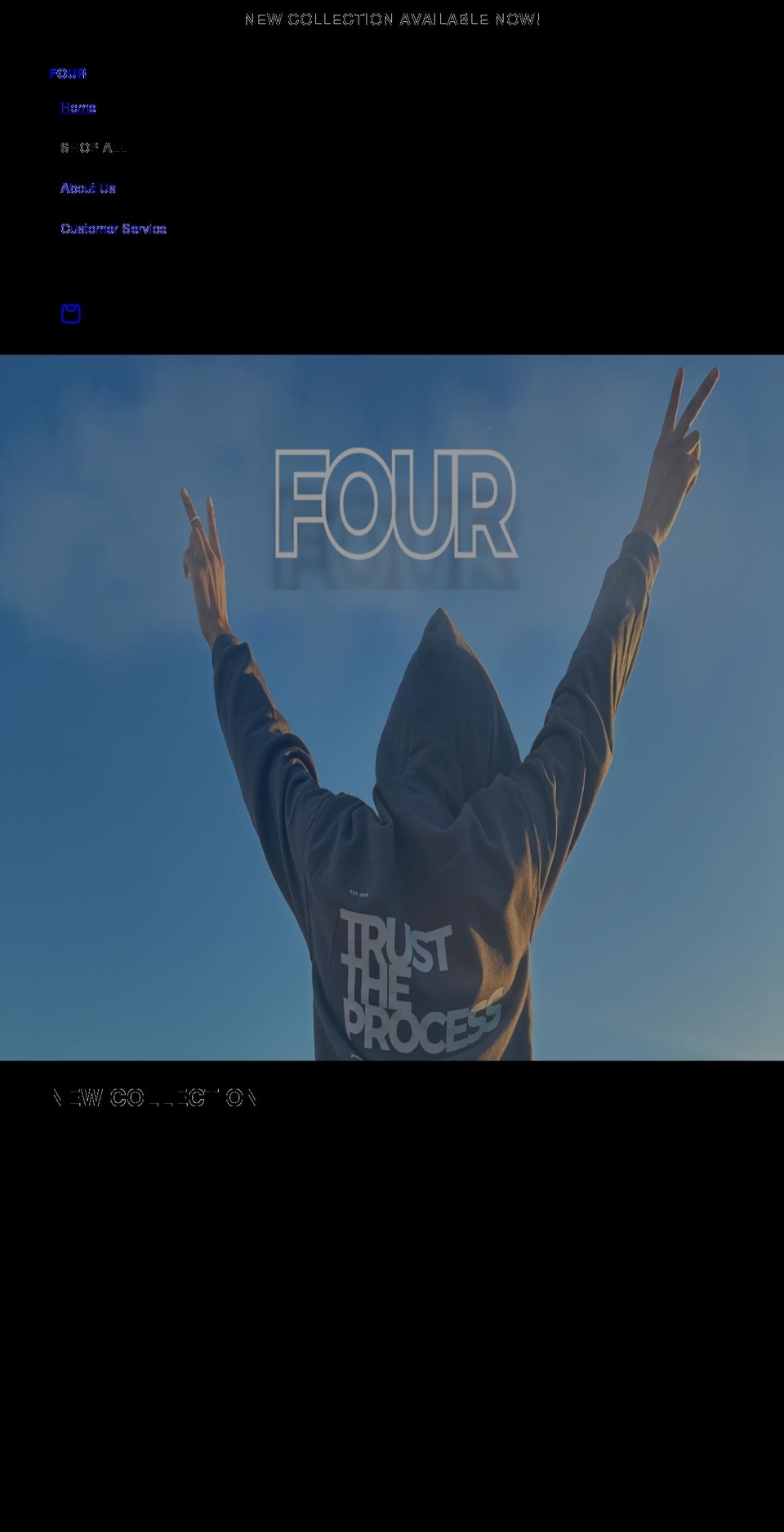 shop4four4.com shopify website screenshot