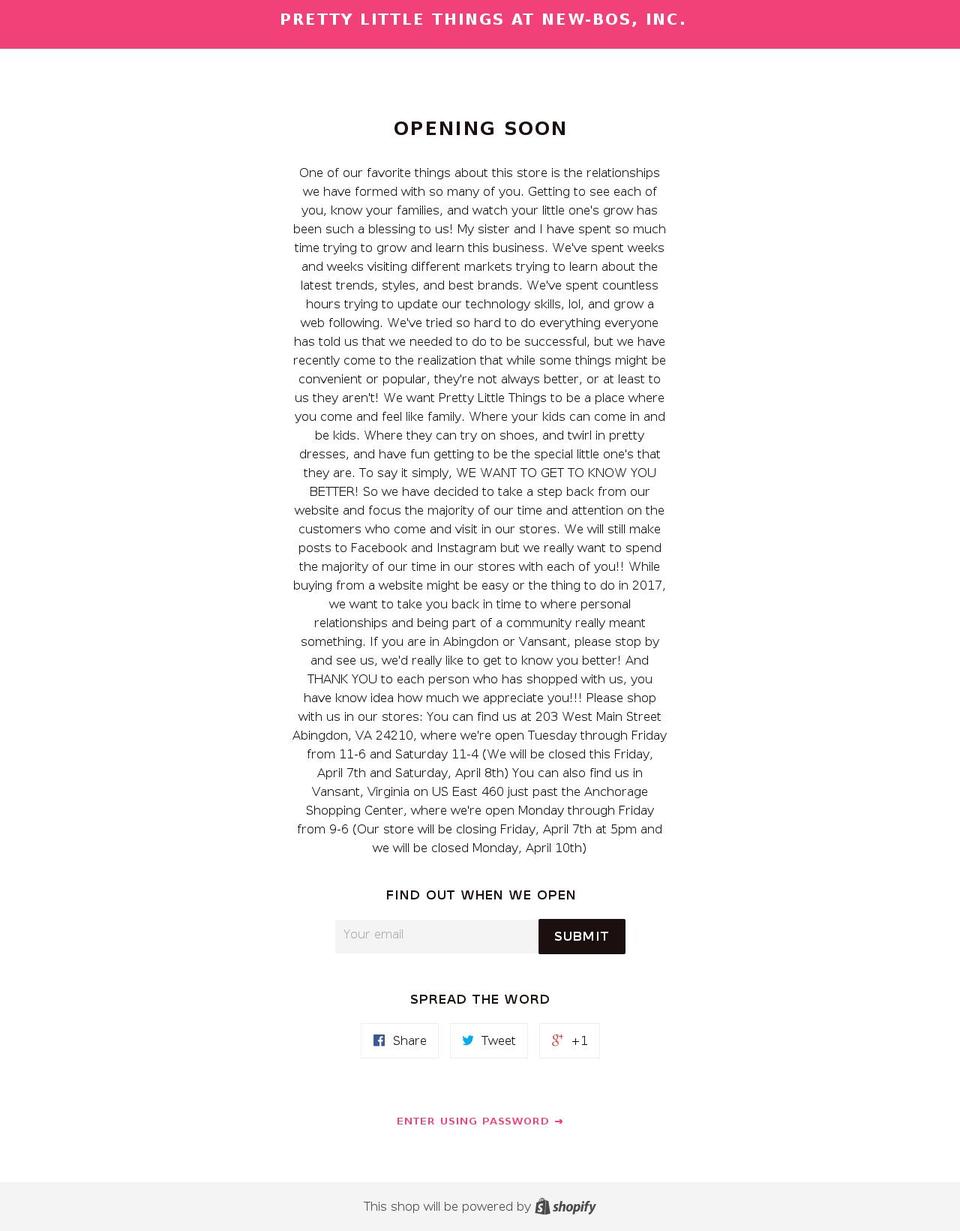 shop4prettylittlethings.com shopify website screenshot