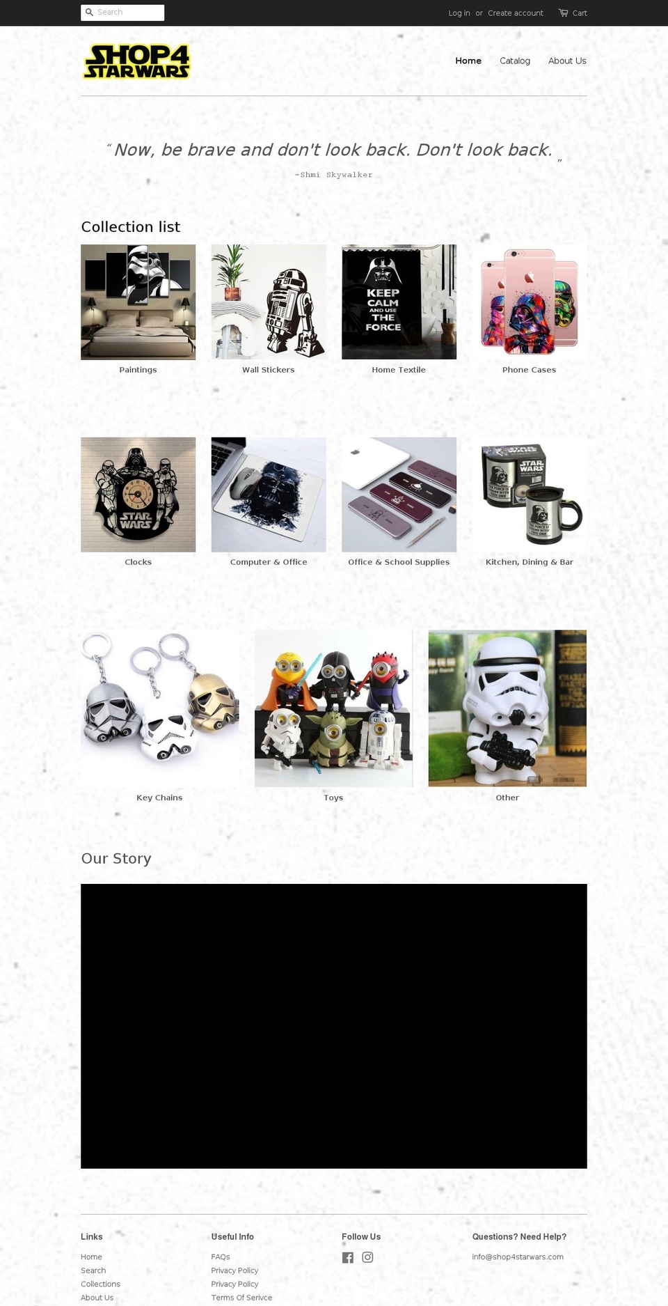 shop4starwars.com — Shopify storefront screenshot