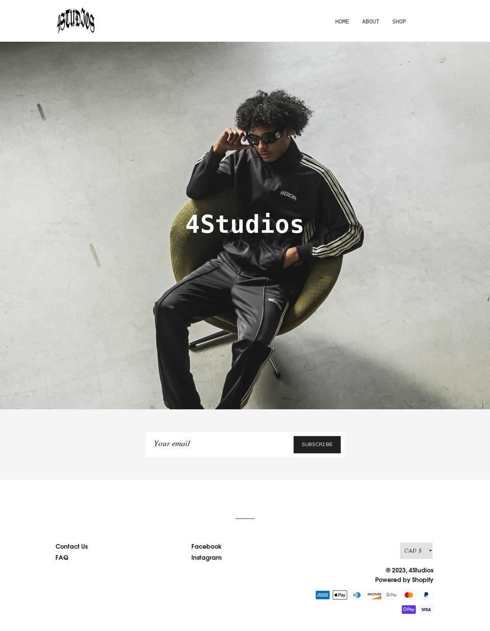 SL Shopify theme site example shop4studios.com