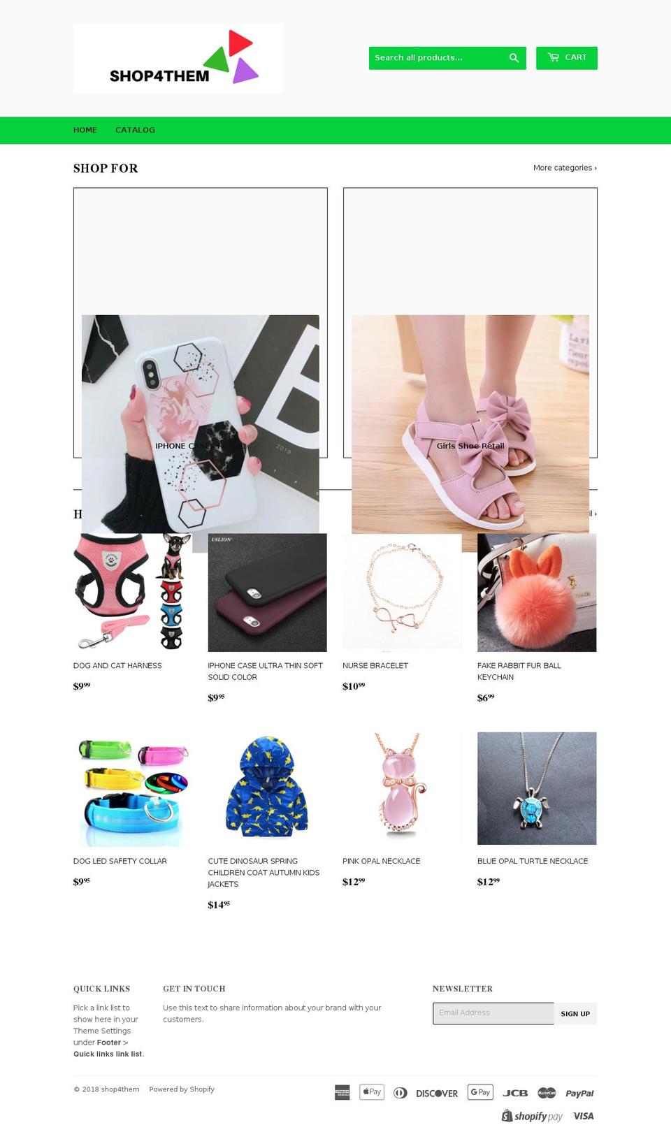 shop4them.com — Shopify storefront screenshot