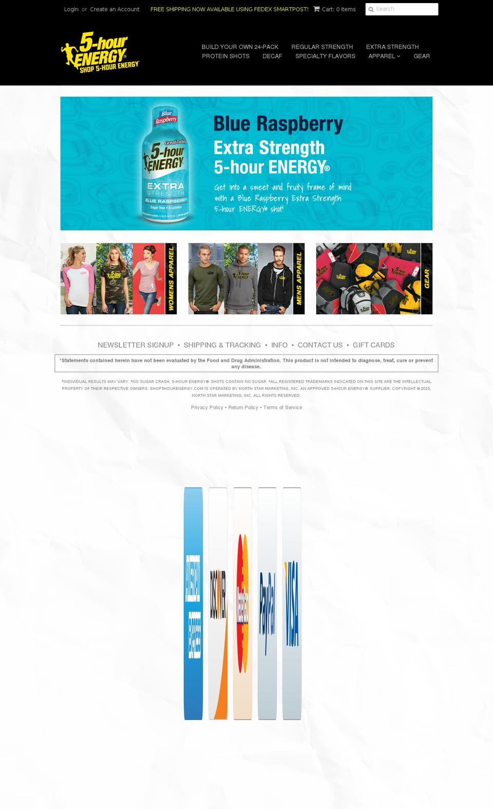 shop5hourenergy.com shopify website screenshot