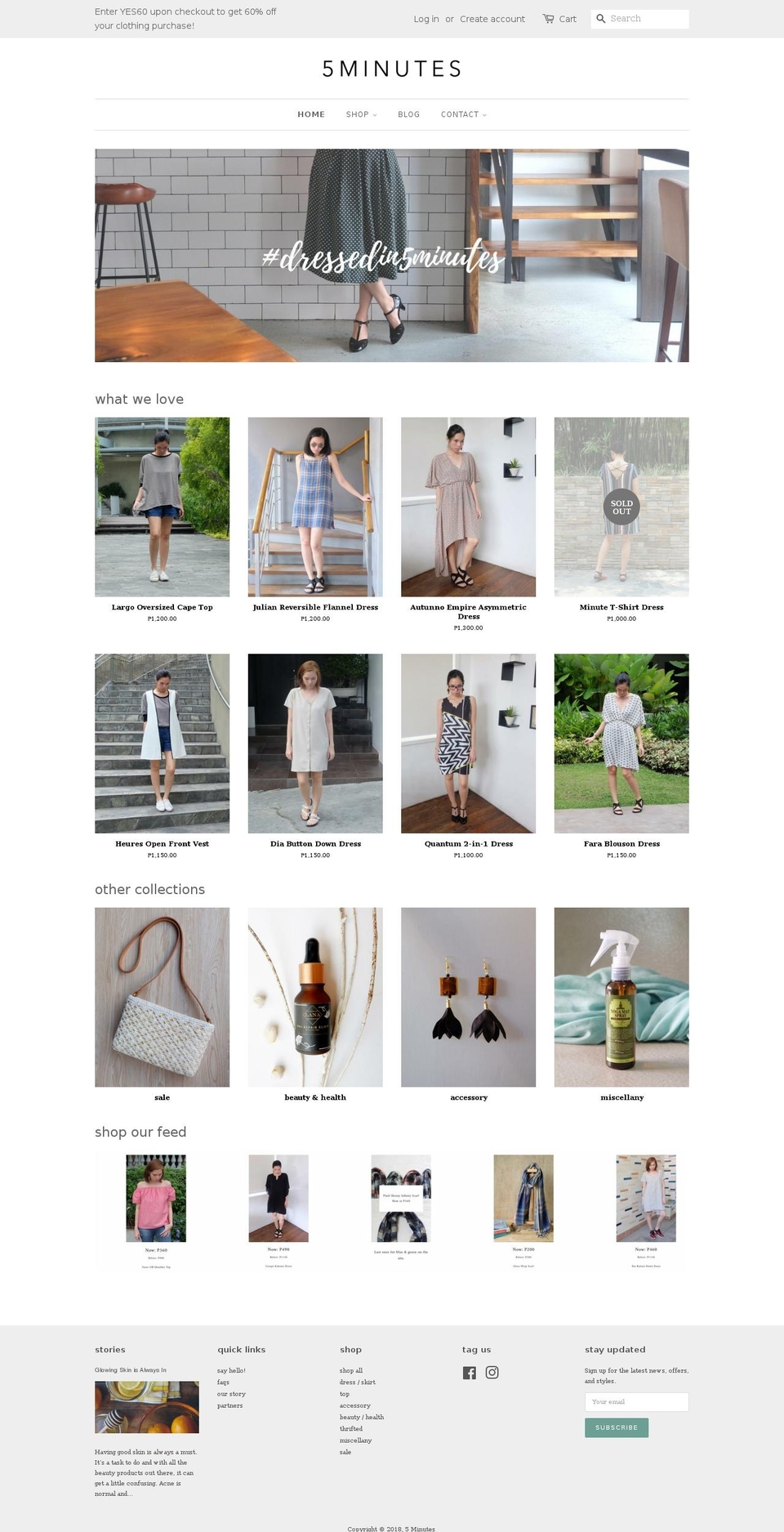 shop5minutes.com shopify website screenshot