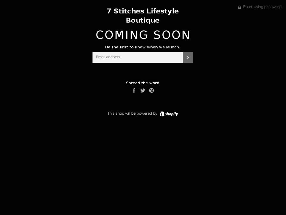 shop7stitches.com — Shopify storefront screenshot