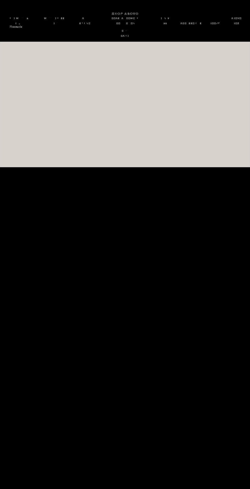shopabovo.com shopify website screenshot