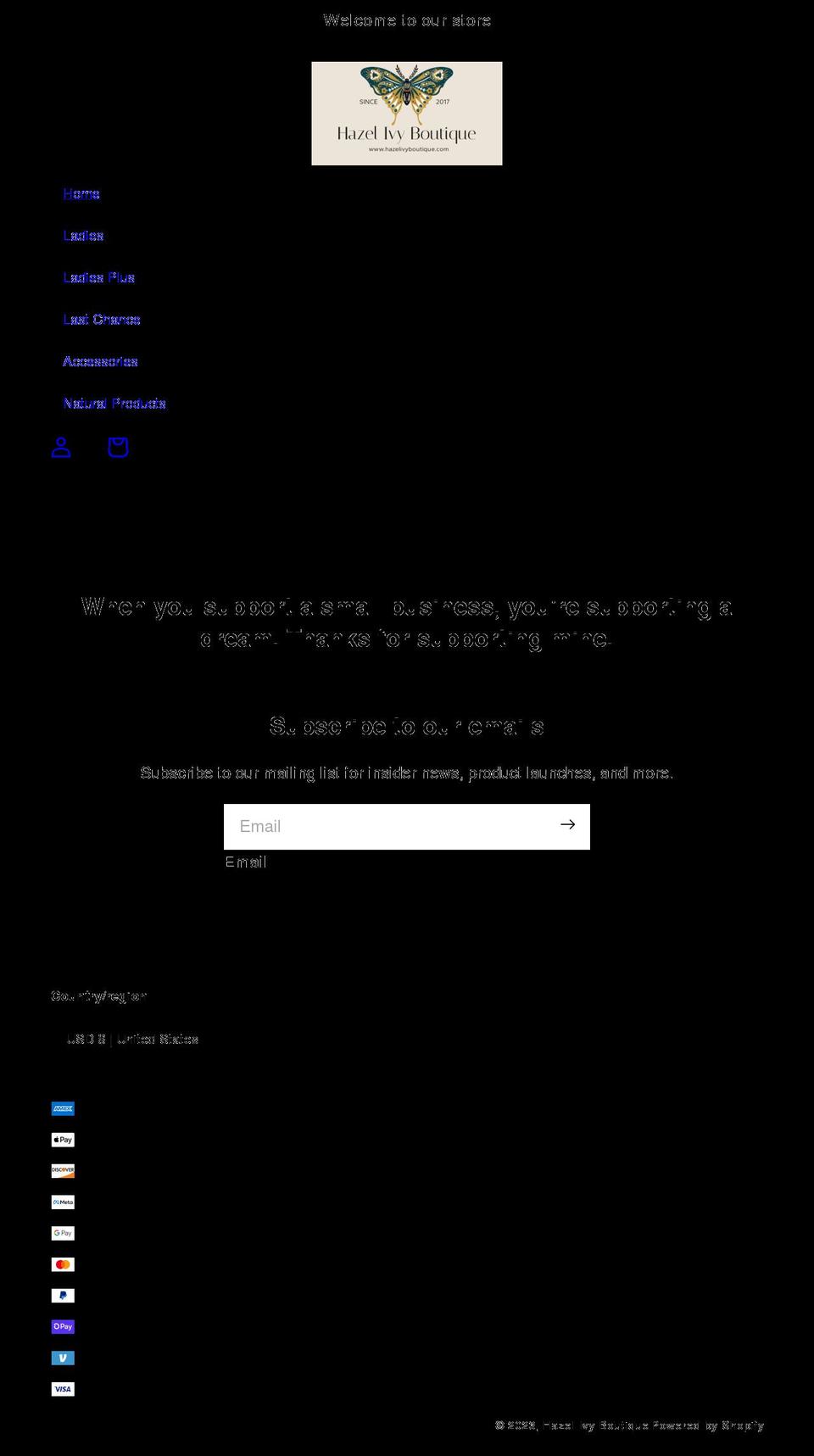 shopaccboutique.com shopify website screenshot