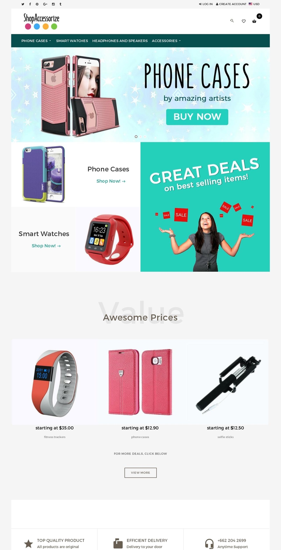 shopaccessorize.com shopify website screenshot