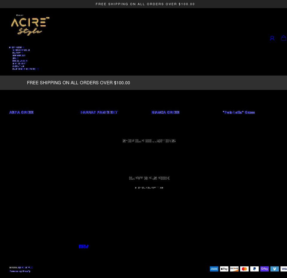 shopacirestyle.com shopify website screenshot