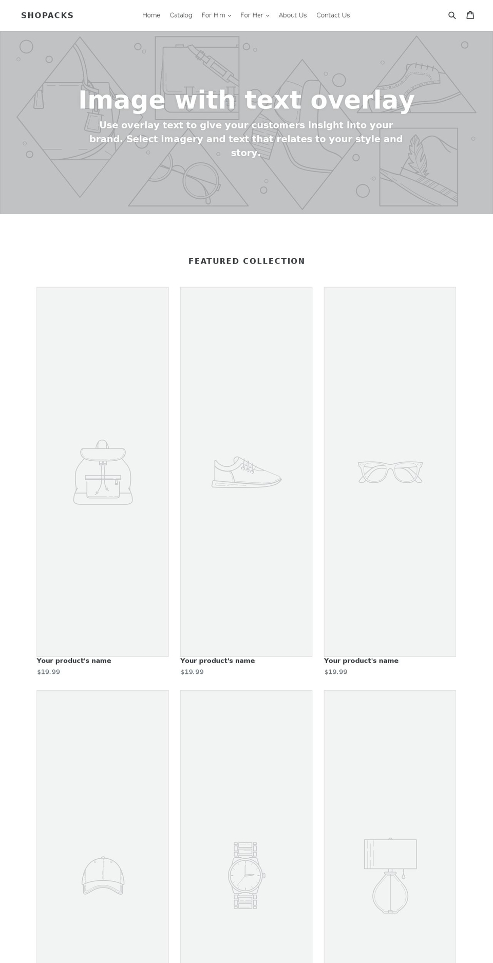 shopacks.com — Shopify storefront screenshot