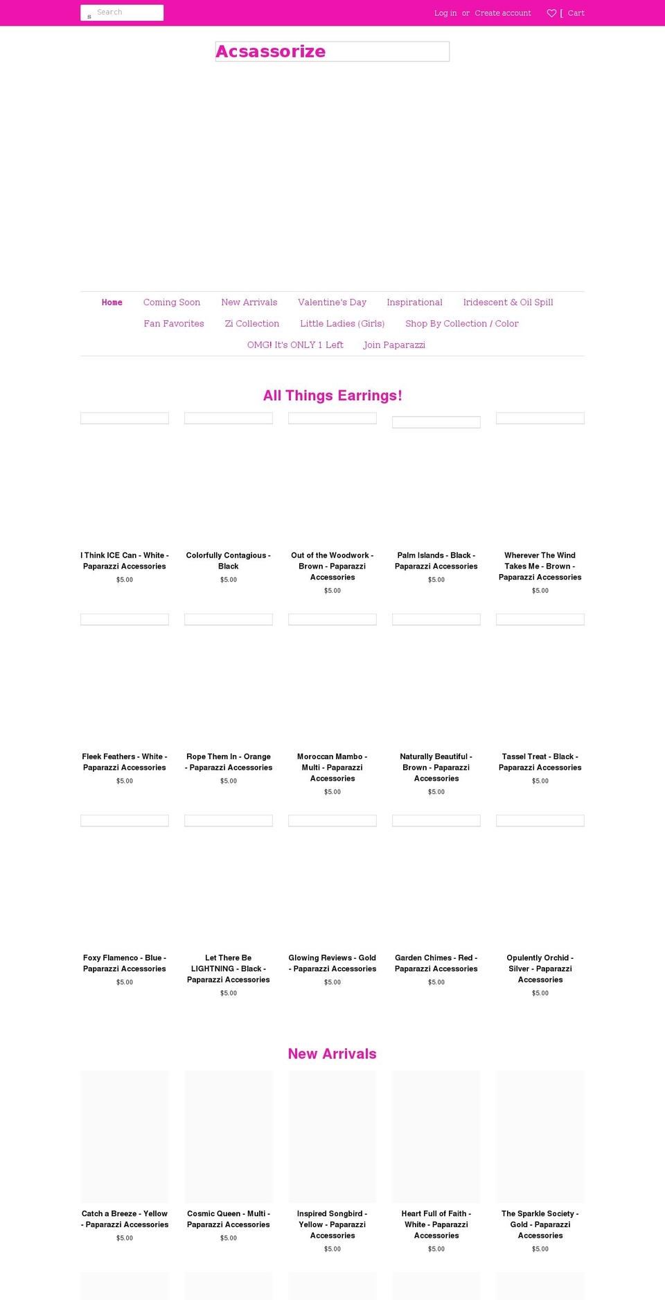 shopacsassorize.com shopify website screenshot