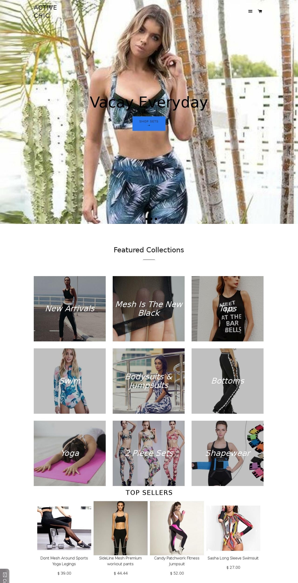 shopactivechic.com shopify website screenshot