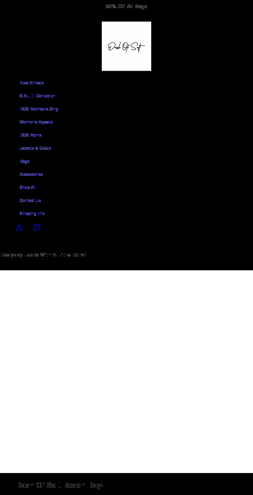 shopadashofsalt.com shopify website screenshot