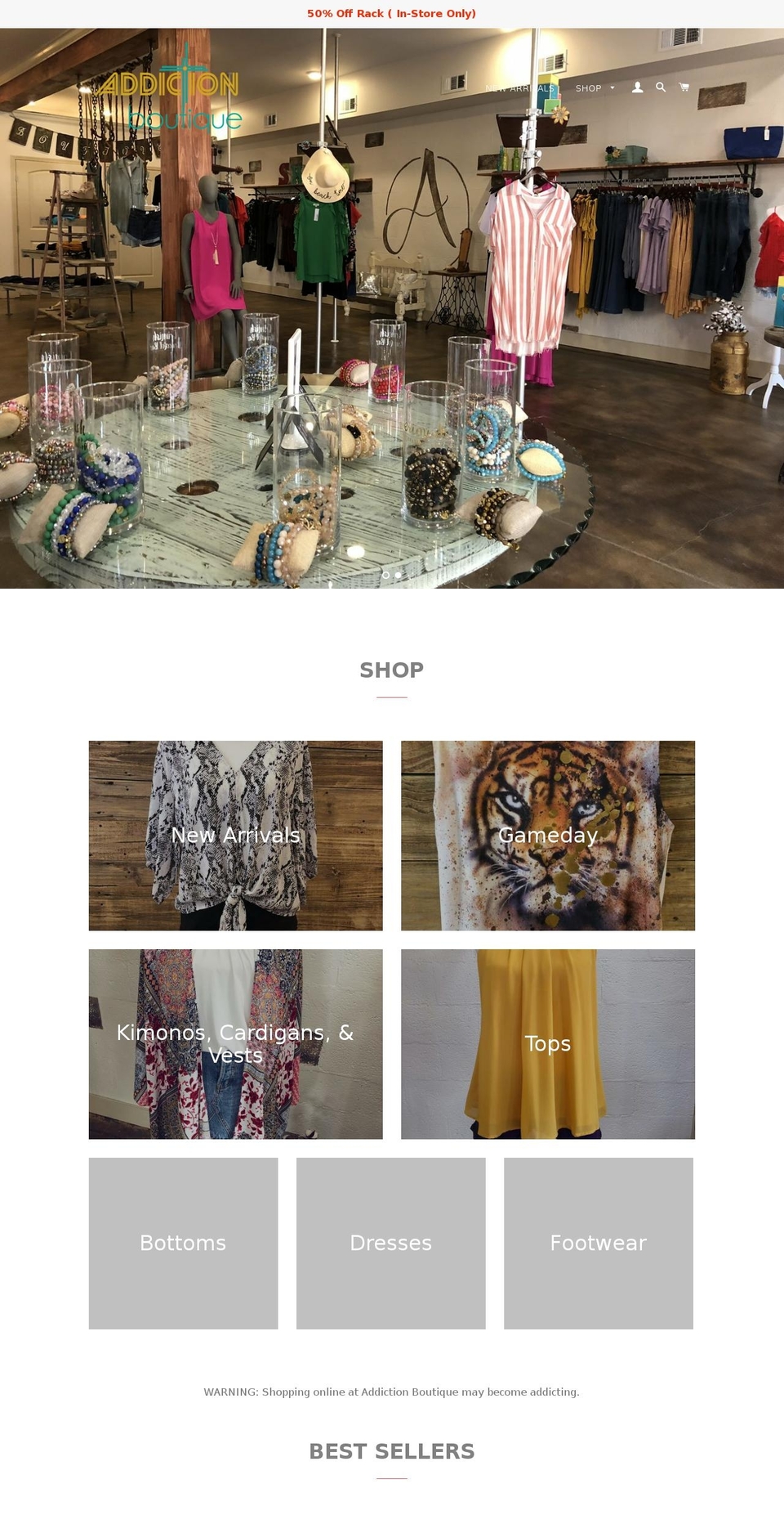 shopaddictionboutique.com shopify website screenshot