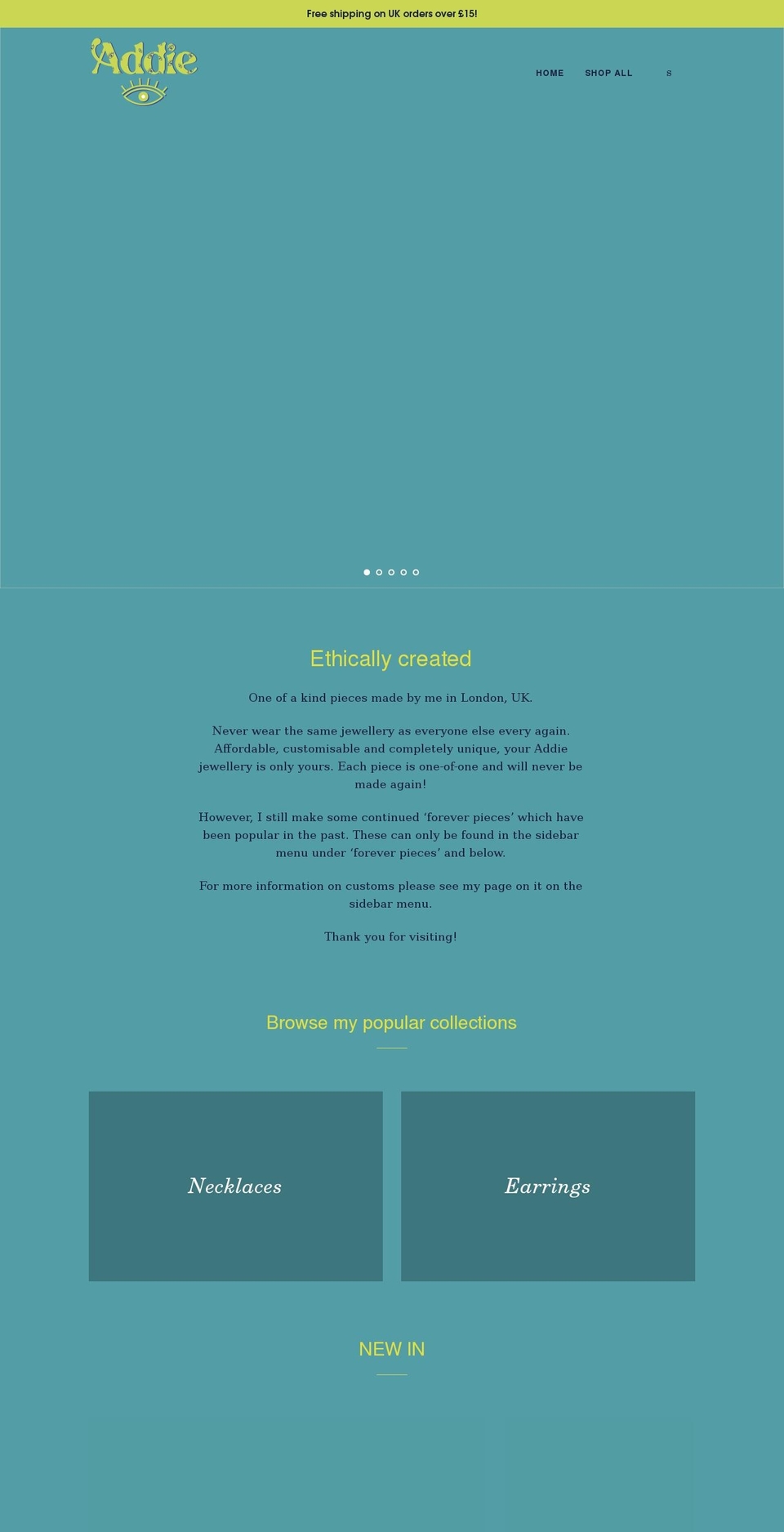 shopaddie.com shopify website screenshot