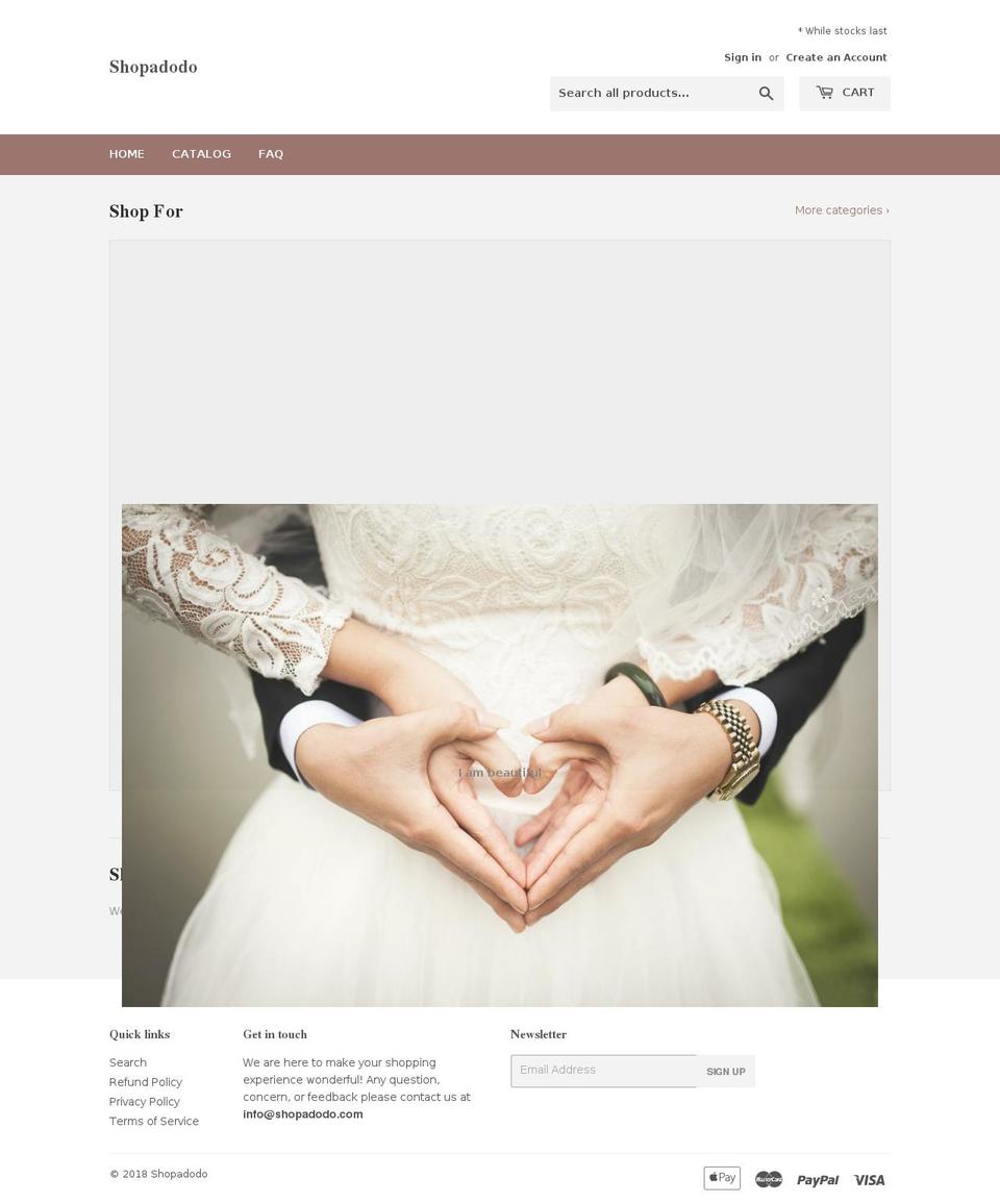 shopadodo.com — Shopify storefront screenshot
