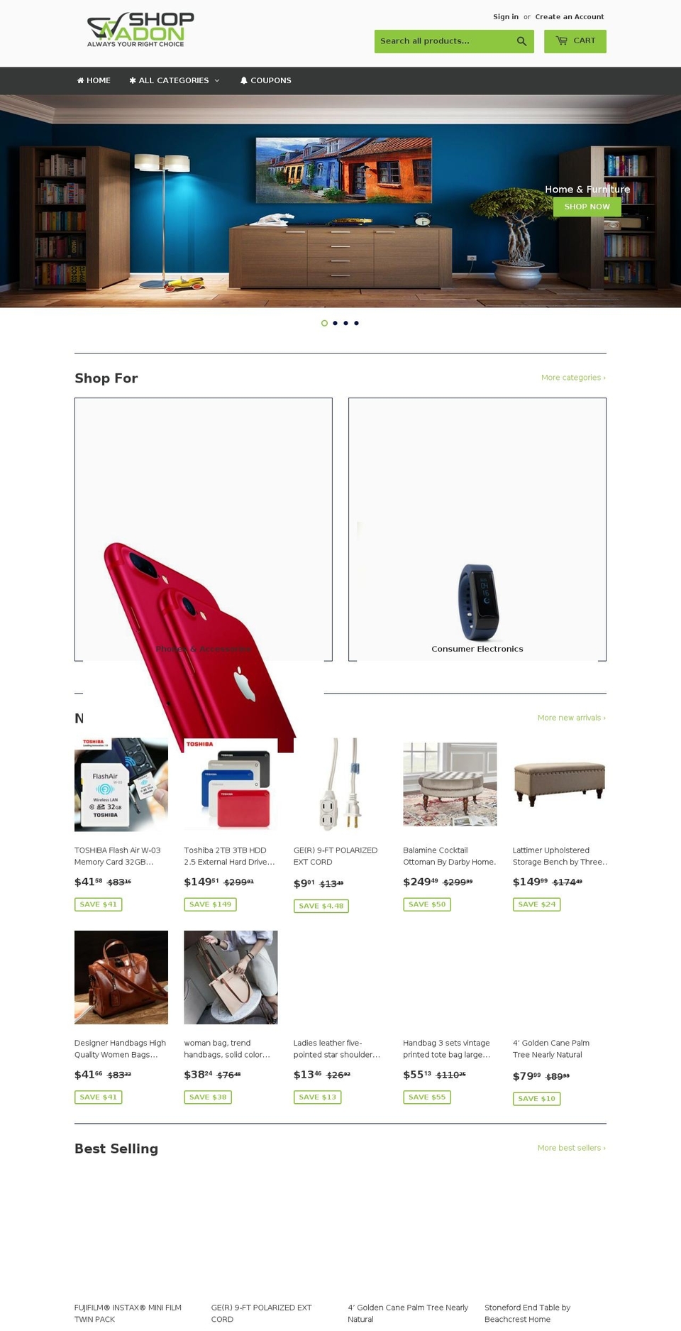 shopadon.com shopify website screenshot