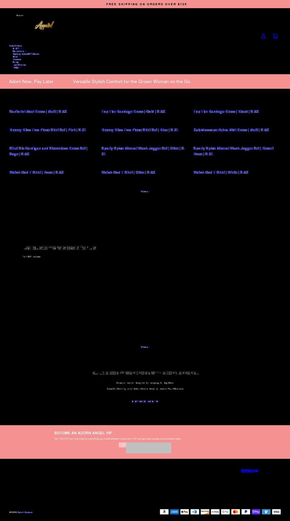 shopadornapparel.com shopify website screenshot