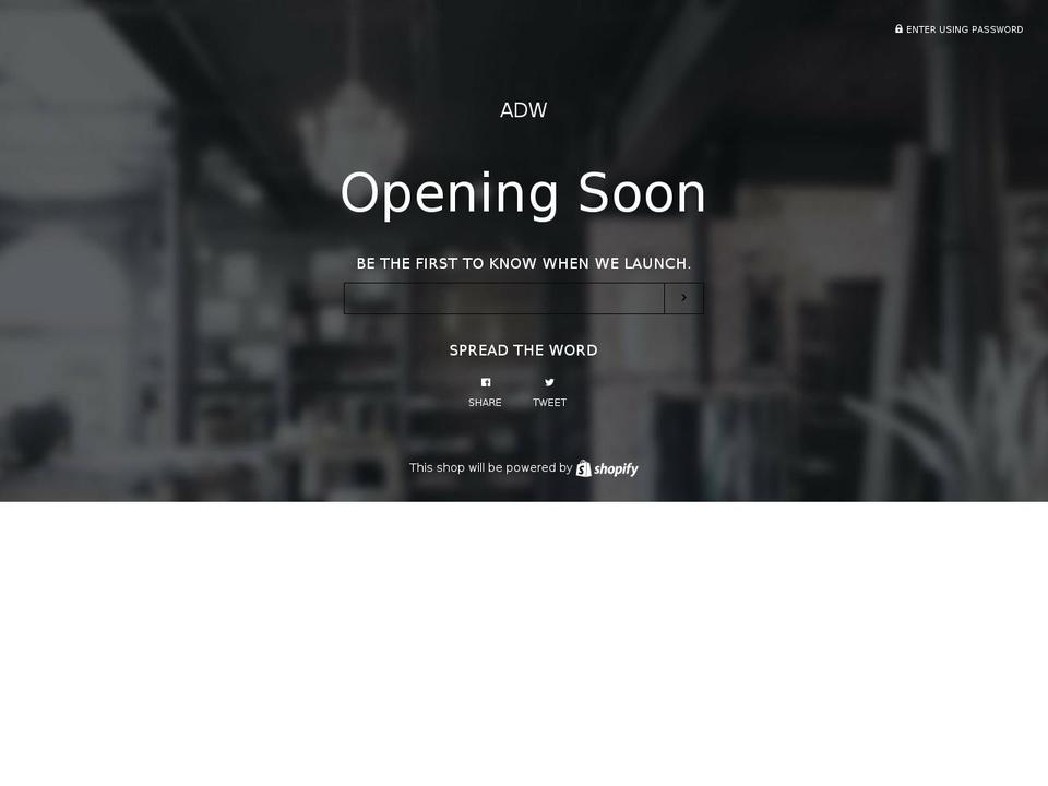 shopadw.com — Shopify storefront screenshot