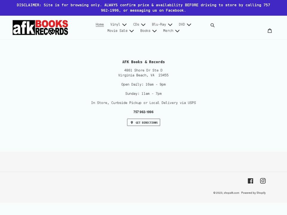 shopafk.com shopify website screenshot